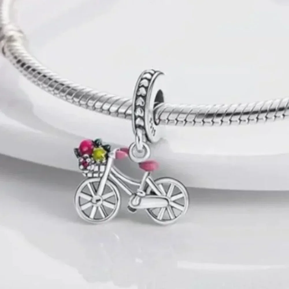 Bicycle 925 Sterling Silver Charm compatible with Pandora